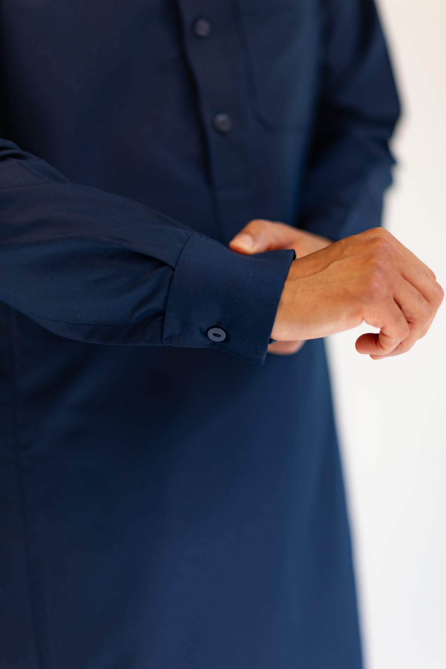 Navy Blue Saudi Business Thobe