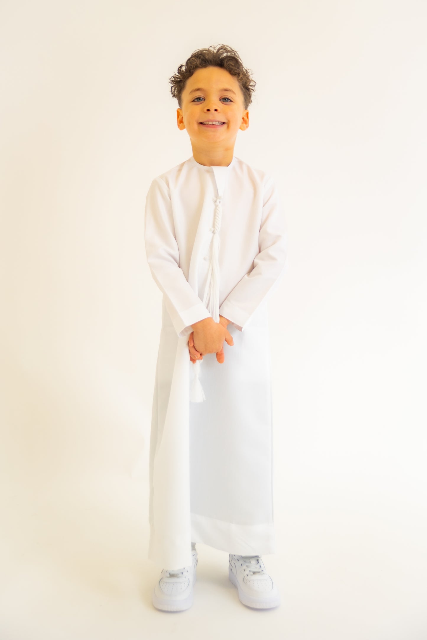 Kids White Emirati Thobe