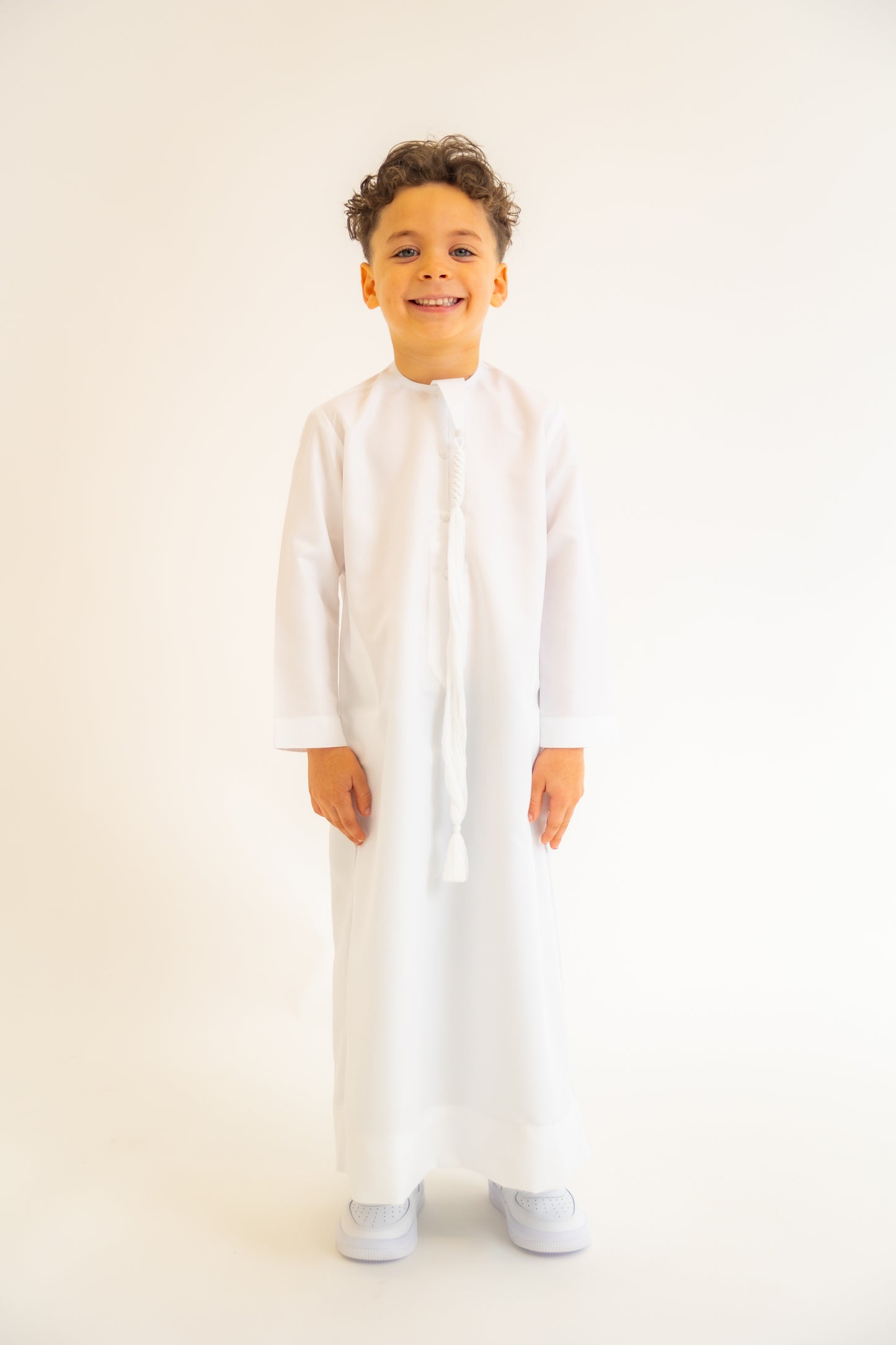 Kids White Emirati Thobe
