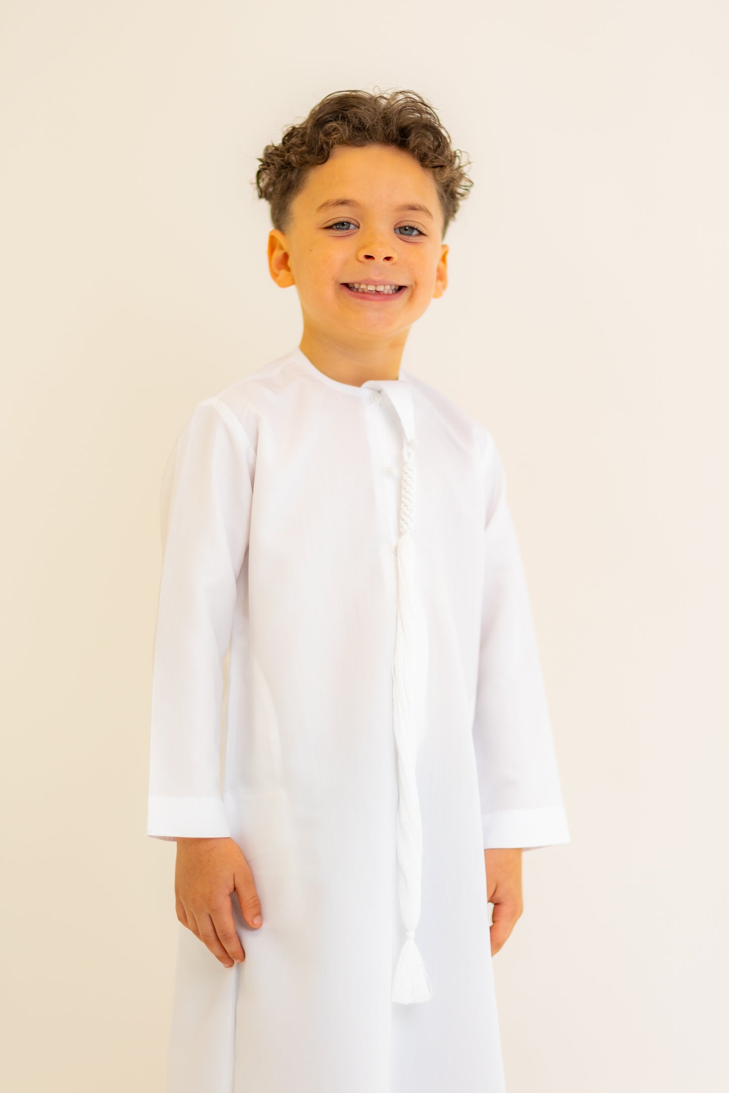 Kids White Emirati Thobe